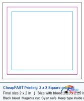 2 x 2 square magnet 2 bleed template