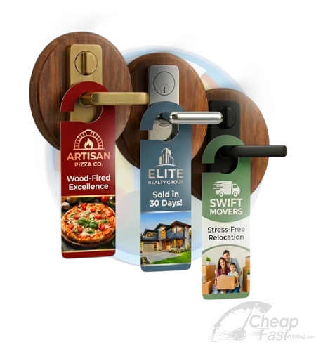 Door hangers on Canva