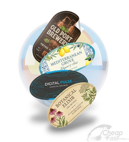 Oval Roll Labels