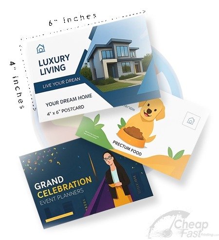 CheapFAST postcard used for bilingual neighborhood mail