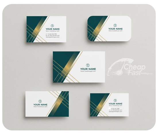 Special Shape Business Cards on a real job, not a stock icon