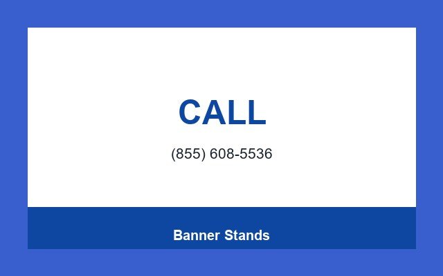 Banner Stands Design Studio Phone bar