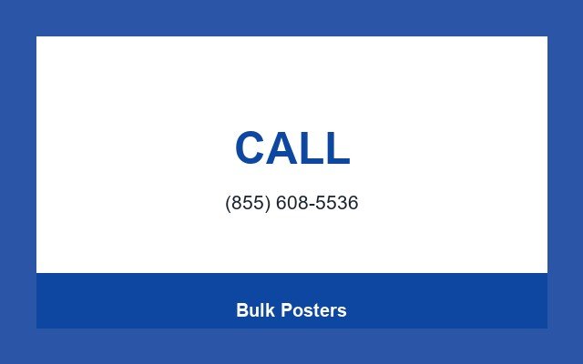 Bulk Posters Design Studio Phone bar