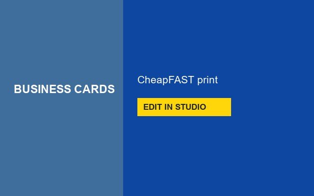 Business Cards Design Studio Name bar
