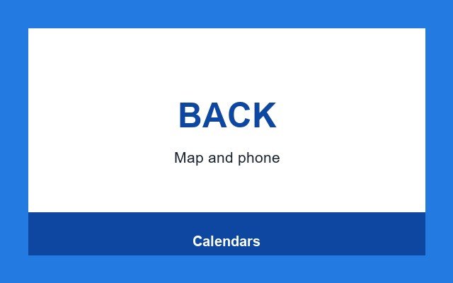 Calendars Design Studio Back panel