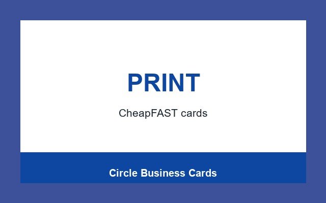 Circle Business Cards Design Studio Bottom rule
