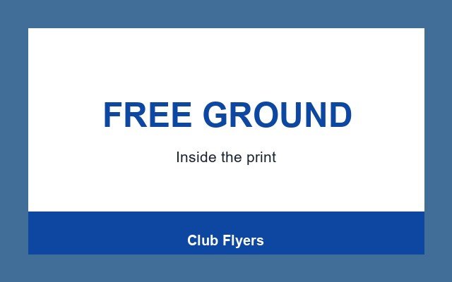 Club Flyers Design Studio Footer band