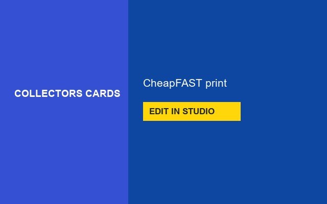 Collectors Cards Design Studio Name bar