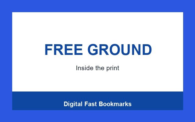 Digital Fast Bookmarks Design Studio Footer band