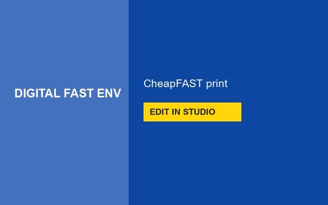 Digital Fast Envelopes Design Studio Sale shout