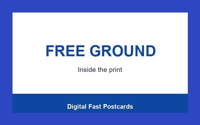 Digital Fast Postcards Design Studio Footer band
