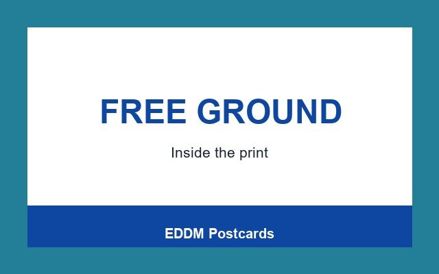 EDDM Postcards Design Studio Footer band