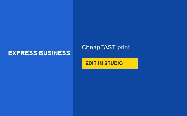 Express Business Cards Design Studio Name bar