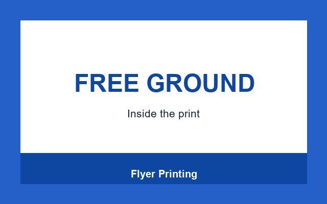 Flyer Printing Design Studio Footer band