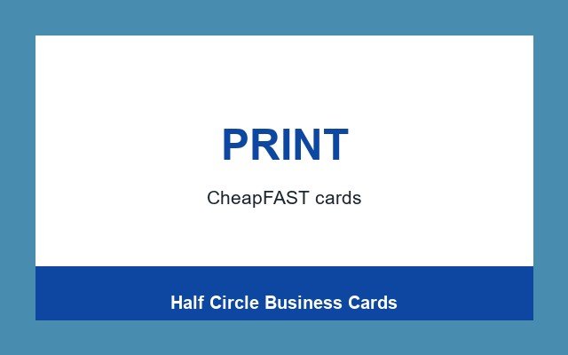 Half Circle Business Cards Design Studio Bottom rule