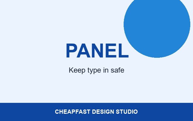 Mini Menus Design Studio Panel