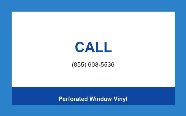 Perforated Window Vinyl Design Studio Phone bar