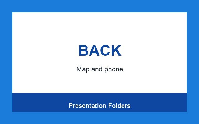 Presentation Folders Design Studio Back panel
