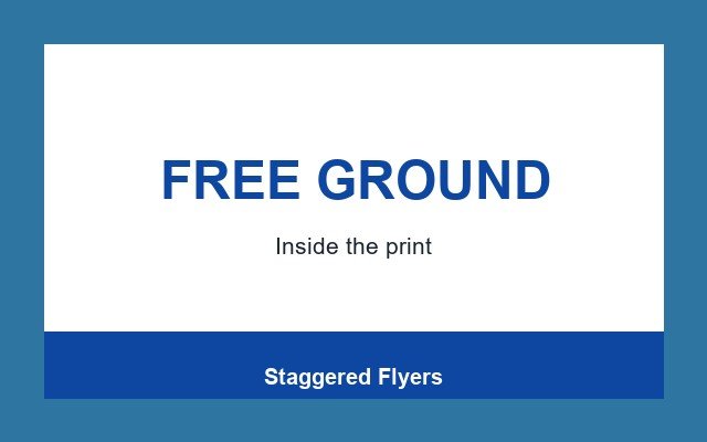Staggered Flyers Design Studio Footer band