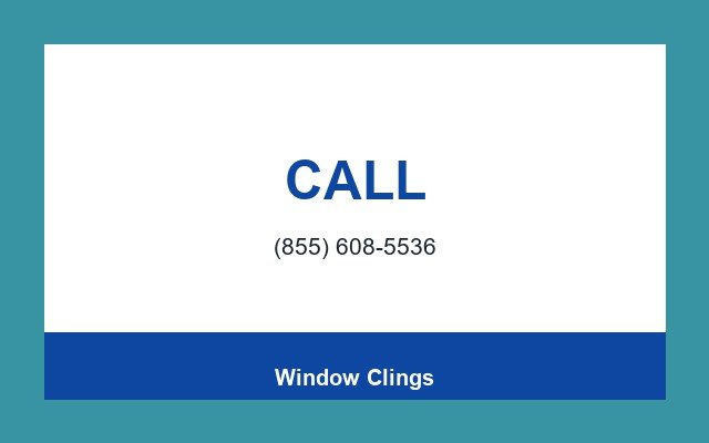 Window Clings Design Studio Phone bar
