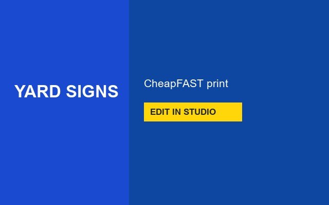 Yard Signs Design Studio Walkway