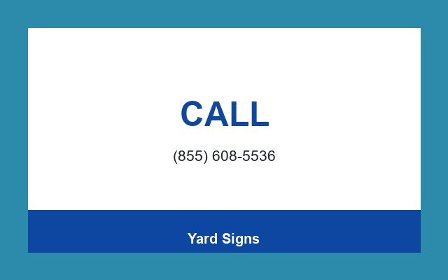 Yard Signs Design Studio Phone bar