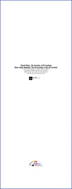 Bannerstands 24inx63in V guideline preview