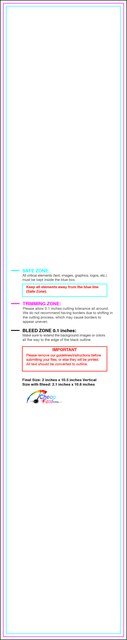 Bookmark 2inx10.5in V Front guideline preview