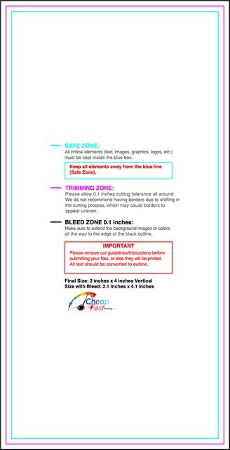 Bookmark 2inx4in V Front guideline preview
