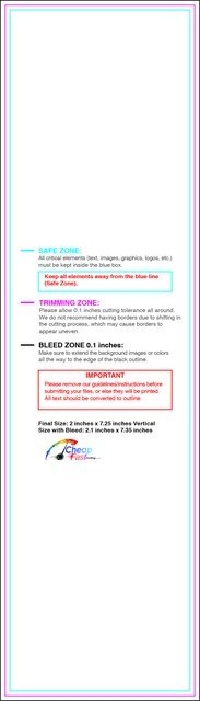 Bookmark 2inx7.25in V Front guideline preview