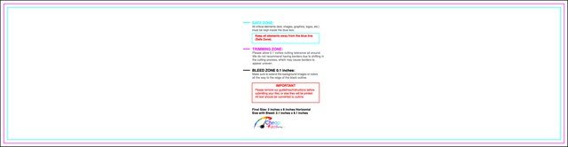 Bookmark 2inx8in H Front guideline preview