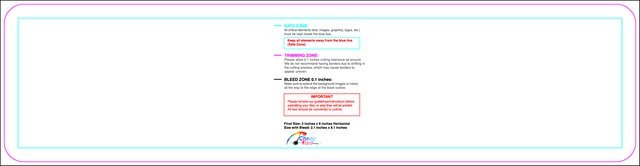 Bookmark 2inx8in H Round Front guideline preview