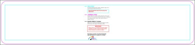 Bookmark 2inx9in H Round Front guideline preview