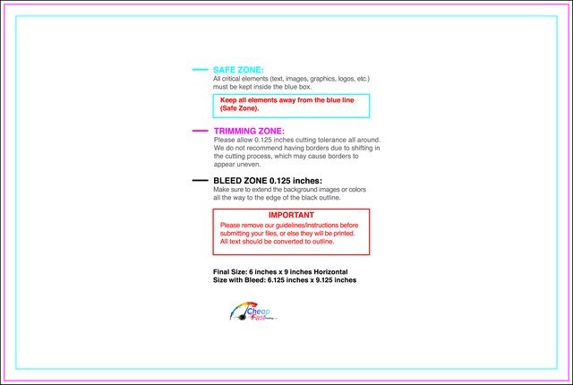 Booklet 6inx9in H Front guideline preview