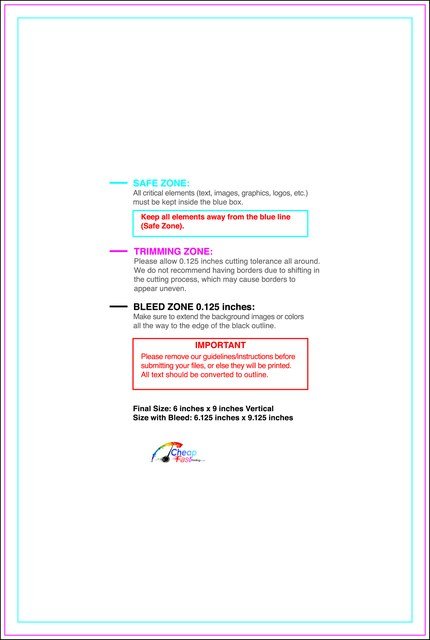 Booklet 6inx9in V Front guideline preview