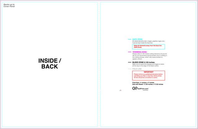 Brochure 11inx17in Halffold Front guideline preview