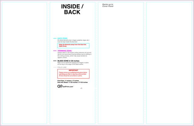 Brochure 11inx17in Reverse Parallelfold Front guideline preview
