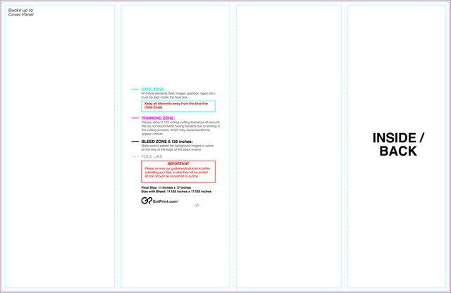 Brochure 11inx17in Rollfold Front guideline preview