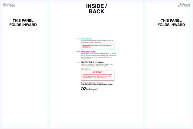 Brochure 12inx18in Singlegatefold Front guideline preview