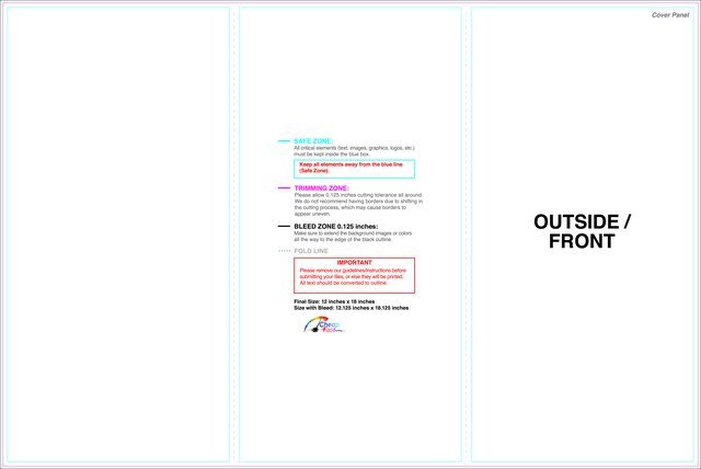 Brochure 12inx18in Zfold Outside guideline preview
