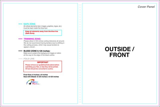 Brochure 6inx9in Halffold Outside guideline preview