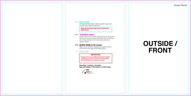 Brochure 7inx14in Zfold Outside guideline preview