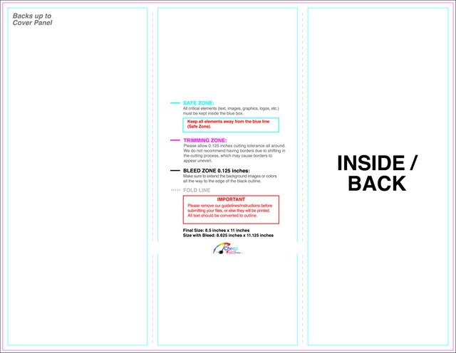 Brochure 8.5inx11in Zfold Front guideline preview
