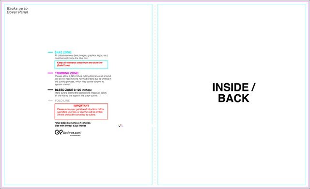 Brochure 8.5inx14in Halffold Front guideline preview