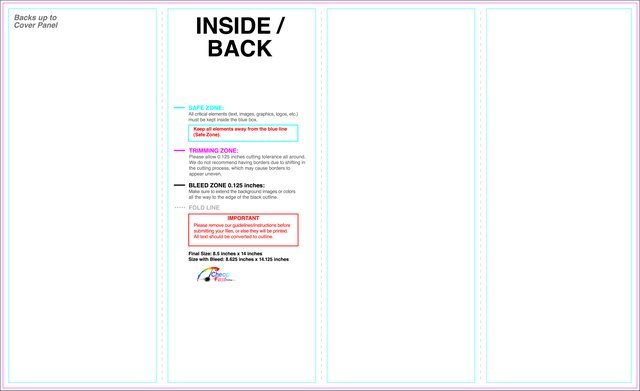 Brochure 8.5inx14in Parallelfold Inside guideline preview
