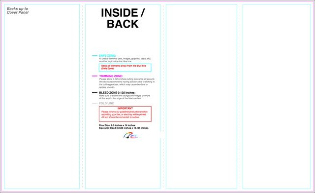 Brochure 8.5inx14in Rollfold Front guideline preview