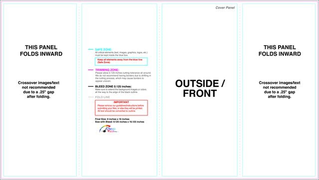 Brochure 9inx16in Closedgatefold Outside guideline preview