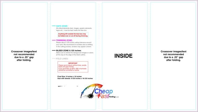 Brochure 9inx16in Doublegatefold Inside guideline preview