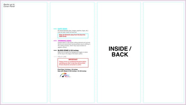 Brochure 9inx16in Rollfold Inside guideline preview