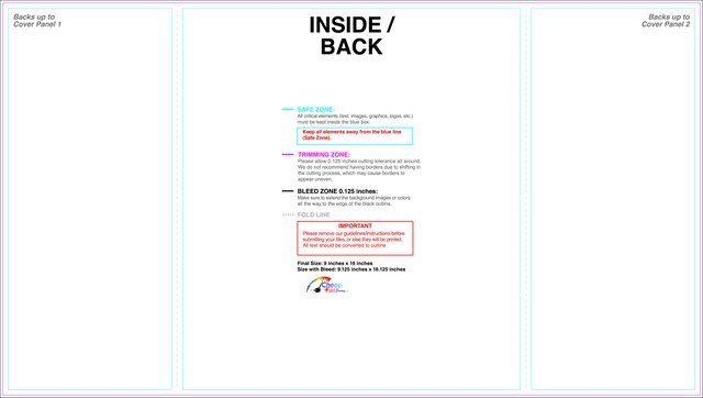 Brochure 9inx16in Singlegatefold Inside guideline preview